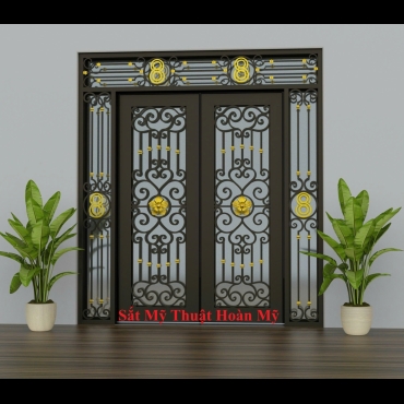 CỬA ĐI SẮT MỸ THUẬT CD_008