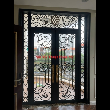 CỬA ĐI SẮT MỸ THUẬT CD_012
