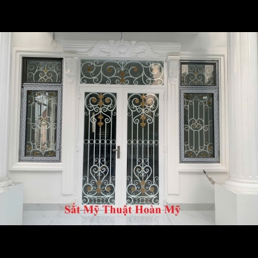 CỬA ĐI SẮT MỸ THUẬT CD_014