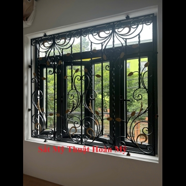 KHUNG CỬA SỔ SẮT MỸ THUẬT CS_021