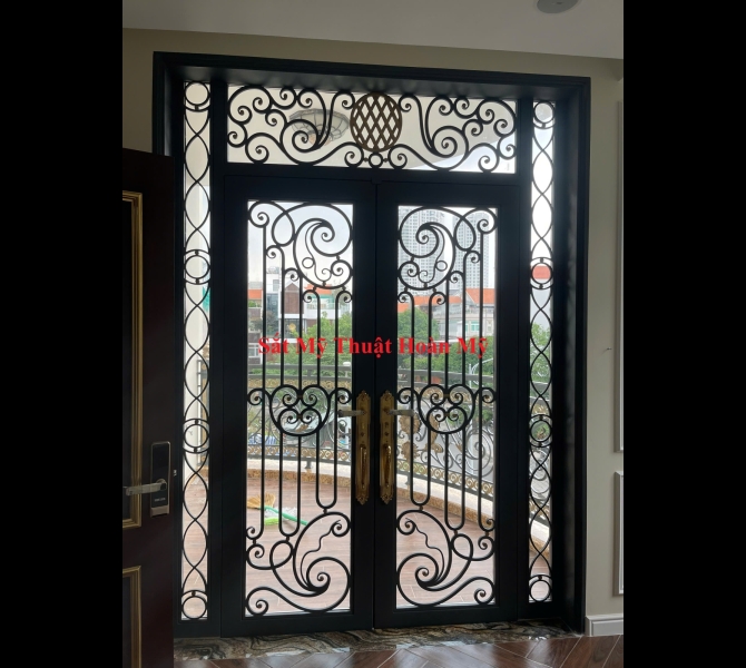 CỬA ĐI SẮT MỸ THUẬT CD_012