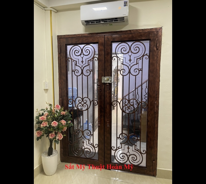 CỬA ĐI SẮT MỸ THUẬT CD_015